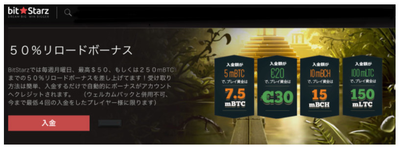 50%リロードボーナス