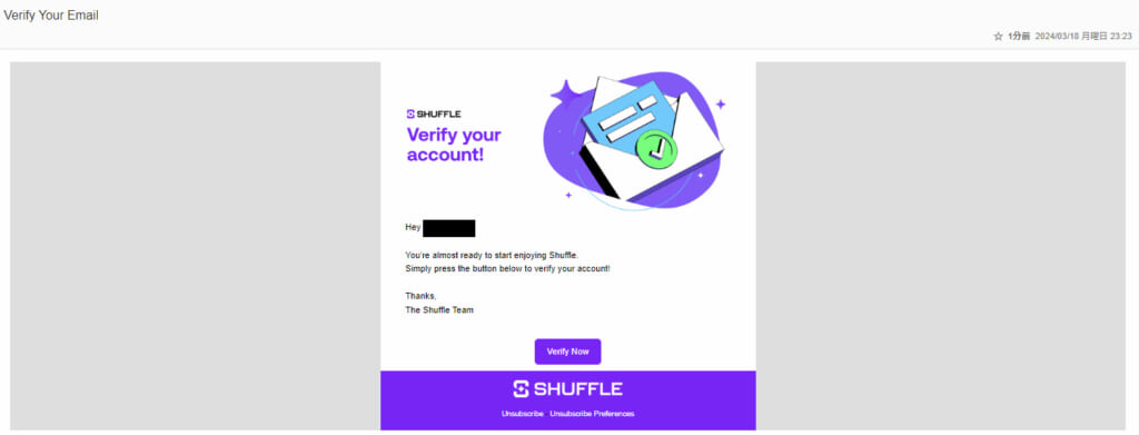 Verify your account!