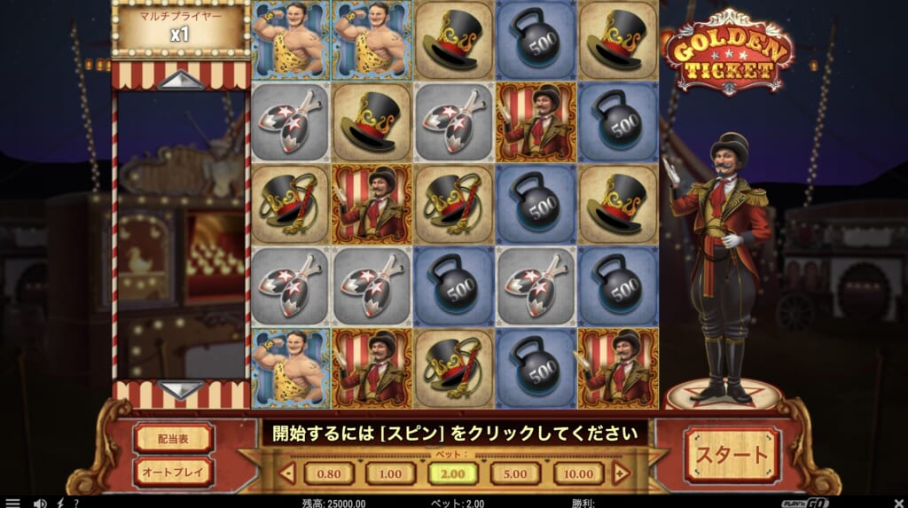 ゴールドチケット スロット
