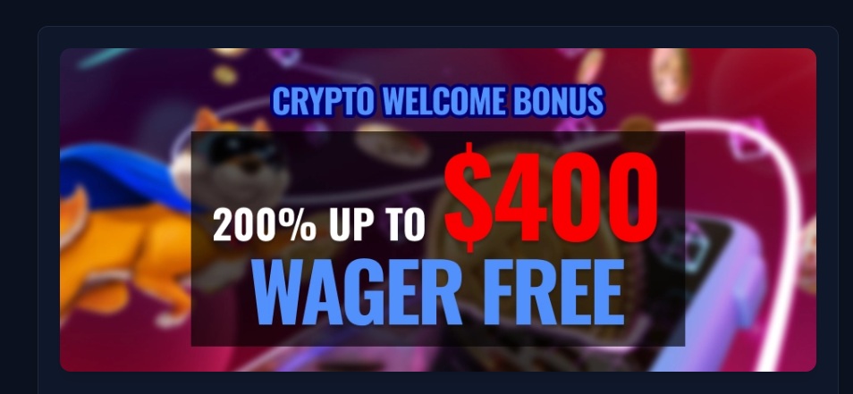 CRYPTO WELCOME BONUS