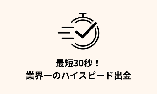 ワンダーカジノ 最短30秒出金
